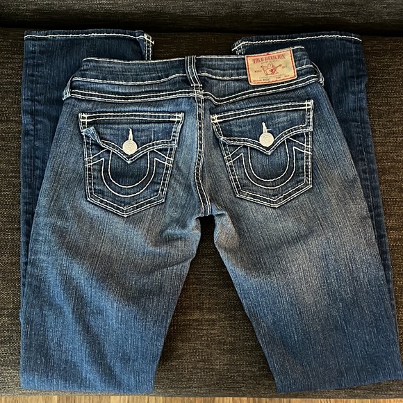 Woman’s size 25 True Religion jeans - Picture 2 of 5